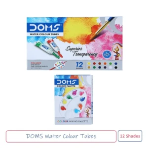 CCSKU100004 DOMS Water Colour Tubes 12 Shades 1 Pack