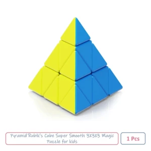 CCSKU100108 Pyramid Rubik's Cube Super Smooth 3X3X3 Magic Puzzle for kids 1 Pcs