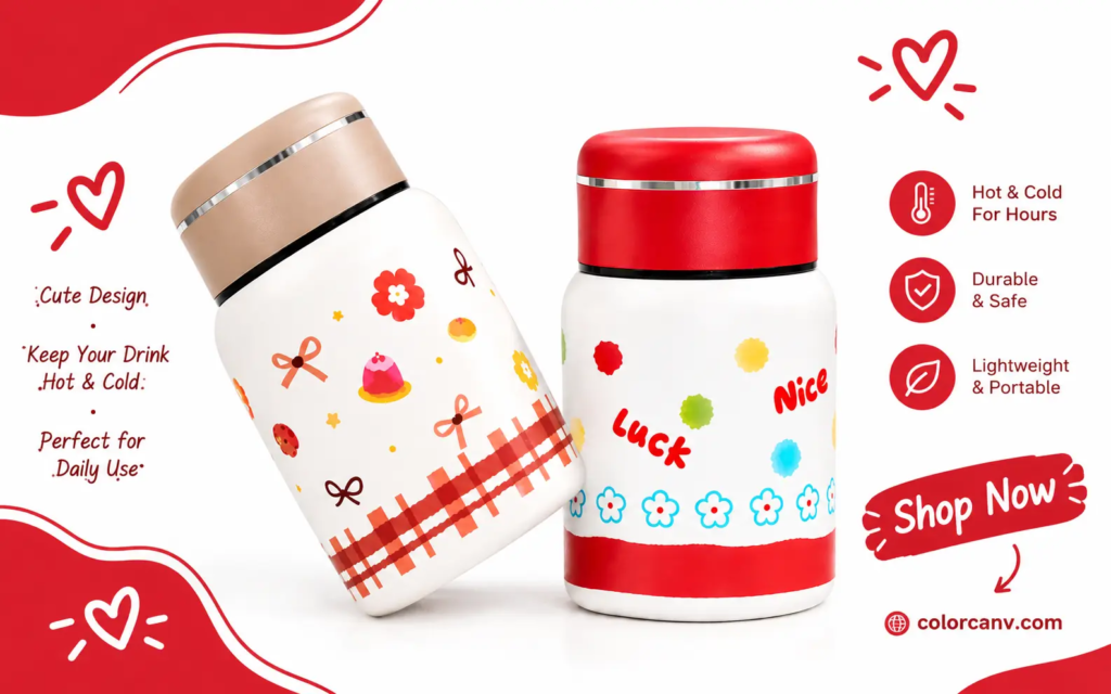 Cute Thermos Jars_ Hot & Cold